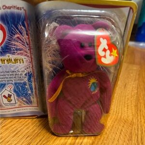 Ty Millennium the Bear with Gold Emblem